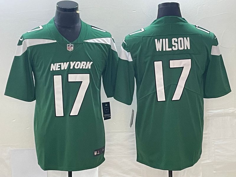 Men New York Jets #17 Wilson Green Nike Vapor Limited NFL Jersey->san francisco 49ers->NFL Jersey